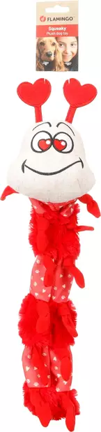 Pehmotoukka Lieve Catepillar 45cm punainen Flamingo - Koiran pehmolelut - 055569 - 2