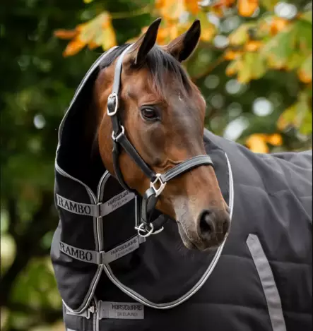 Rambo Stable kaulakappale talliloimeen 100g thunderstorm grey & silver Horseware - Talliloimien kaulakappaleet ja lisäosat - 059389 - 2