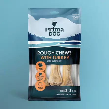 Rough Chews Kalkkuna & tyrni -täyteluu koiralle PrimaDog - Koirien puruluut - 030109 - 3