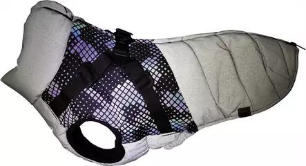 Toppamantteli Pontis valjailla heijastava harmaa Trixie - Koiran manttelit - 054299 - 2