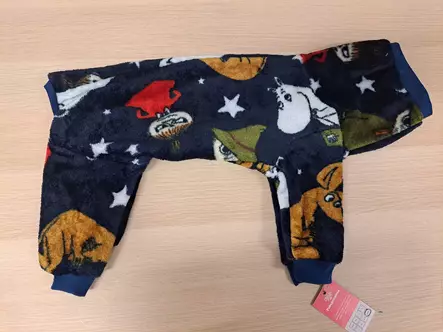 Trikoohaalari Muumi fleecevuorella XXXL 45cm Pukuprinsessa - Koiran haalarit - 055899 - 2