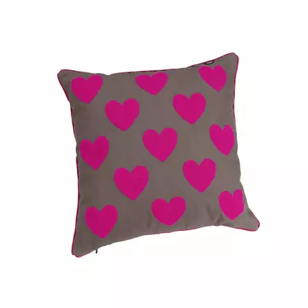 Tyynynpäällinen Cotton Sydän 50x50cm lipstick Eskadron - Koti ja sisustus - 059659 - 1