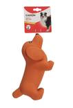 Lateksikoira vanulla 26cm Camon - Koiran vinyyli-, latex- ja valolelut - 033719 - 2
