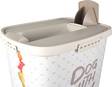 Säilytysastia June beige-valkoinen 43L Flamingo - Koiranruoan säilytys ja annostelu - 035539 - 2