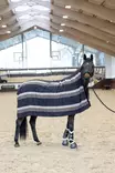Fleecehuopa Squared L 210x190cm musta-raidallinen HorseGuard - Hevosen kuivatusloimet - 059919 - 3