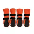 Halla fleecetossut heijastimilla 4kpl oranssit FinNero - Koiran tossut, sukat ja korvasuojat - 050209 - 3