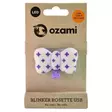 Huomiovalo Blinker Rosette USB ladattava lila Ozami - Koiran heijastimet ja turvavalot - 059479 - 1