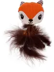 Kettupehmo Jade Fox höyhenillä 5,5x20cm oranssi Flamingo - Kissan pehmolelut - 055549 - 1