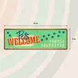 Metallikyltti "Pets welcome people tolerated" 27x9cm Flamingo - Varoitus- ja huomiokyltit - 059319 - 2
