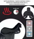 Lämmitettävä päällinen Dressage Style koulusatulaan 16-17" musta HKM-sports - Ratsuhevosen varusteiden pehmusteet - 054179 - 3