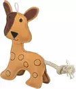 Nahkalelu Koira 25cm ruskea Trixie - Koiran pehmolelut - 057929 - 2