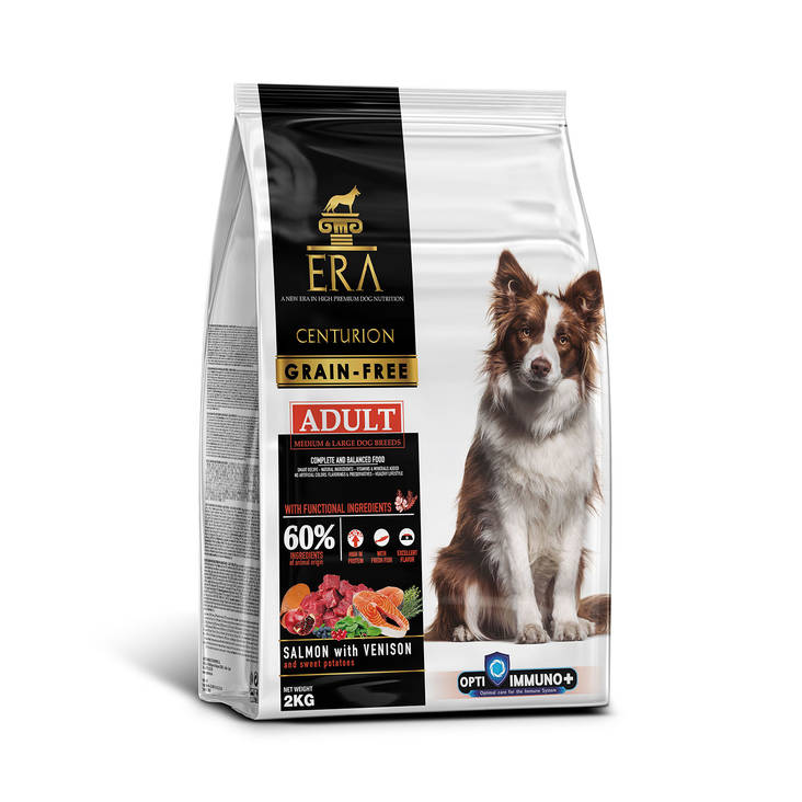 Adult Grain Free Salmon & Venison Medium / Large 2kg Millennium ERA - Koiran kuivaruoat aikuisille koirille - 038379 - 1
