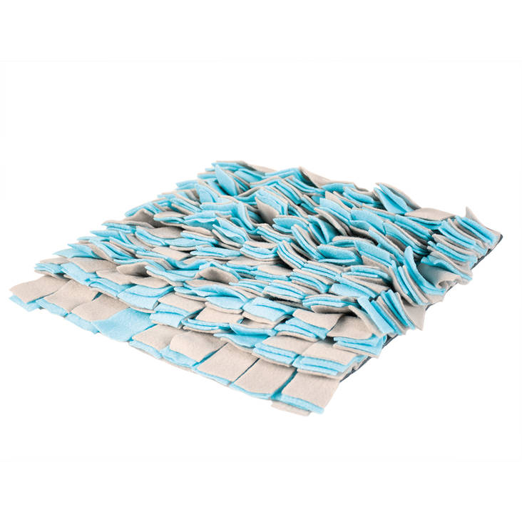 Aktivointimatto hapsuin harmaa/turkoosi 35x35cm Duvo+ - Koiran aktivointilelut - 027069 - 1