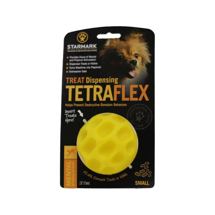 Aktivointipallo Tetra Flex keltainen Starmark - Koiran aktivointilelut - 003169 - 1