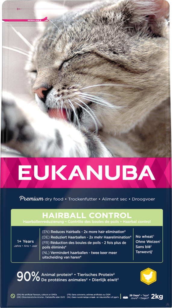 Cat Hairball Control Eukanuba - Kissan kuivaruoat aikuisille kissoille - 000269 - 2
