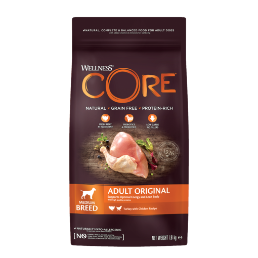 Dog Adult Medium Original Turkey & Chicken CORE - Koiran kuivaruoat aikuisille koirille - 014739 - 2