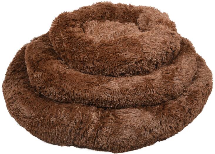 Pehmopeti Krems pyöreä tummanruskea Flamingo - Koiran reunalliset pedit - 039269 - 1