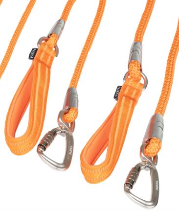 Heijastava köysitalutin turvalukolla Visibility Rope 11mm/180cm oranssi PAIKKA - Koiran nylontaluttimet - 038929 - 1