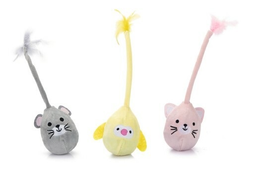 Heilurilelu Loena 28cm värimix Beeztees - Kissan hiiret, linnut, perhoset ym. - 038319 - 1