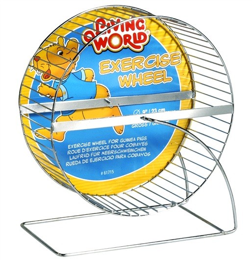 Juoksupyörä metallia 23cm Living World - Pieneläinten häkkitarvikkeet - 027989 - 2
