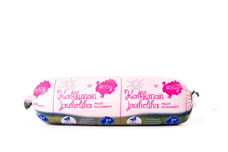 Kalkkunan jauheliha 500g pakaste Tessu - Koiralle pakastelihat ja -elimet - 028499 - 1
