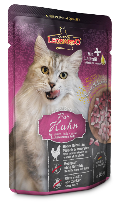 Kananliha 100% 85g pss Leonardo - Aikuisten kissojen säilykkeet - 011689 - 1