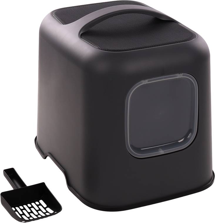 Kattovessa Trudy magneettiovella 38,5x51x44,5cm antrasiitti Flamingo - Kissan katetut vessat - 035489 - 1