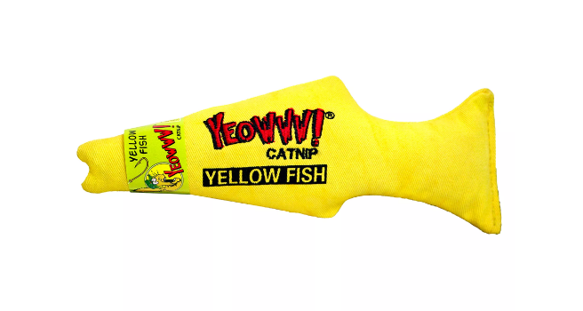 Kissanminttu Kala keltainen Yeowww! - Kissan hiiret, linnut, perhoset ym. - 008679 - 1