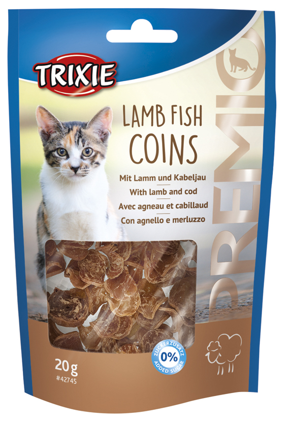 Kissannami Lamb Fish Coins 20g Trixie - Kissan herkut ja makupalat - 021499 - 1