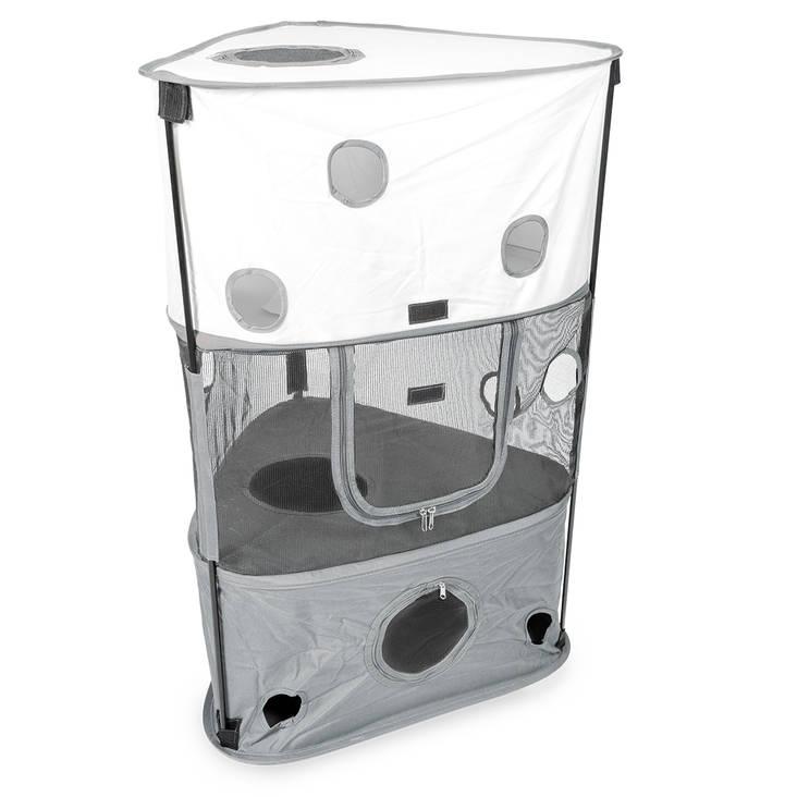 Kissan Leikkiteltta 58x55x90cm harmaa Duvo+ - Kissan aktivointituoksut ja erikoislelut - 031029 - 1