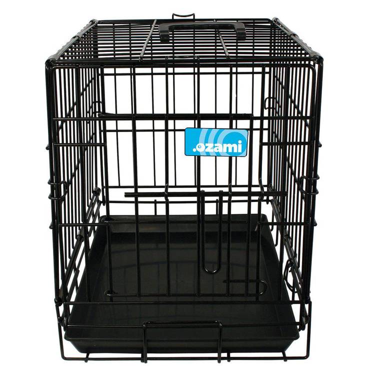 Metallihäkki 47,5x31,5x39cm musta Ozami - Koiran metallihäkit - 003219 - 1