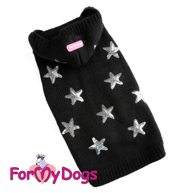 Neulepaita Tähdet musta For My Dogs - Koiran paidat ja neuleet - 026429 - 1