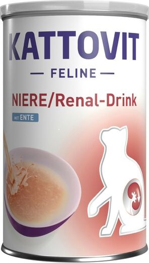 Niere Renal juoma kissoille 135ml ankka Kattovit - Kissan erikoisruokavalio säilykkeet - 034679 - 1