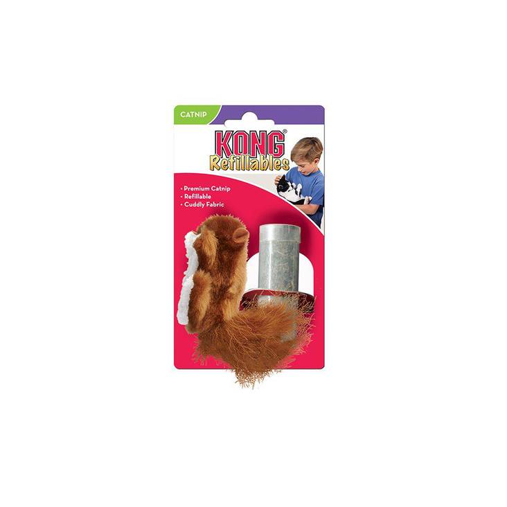 Orava ja kissanminttu 10x5cm refillable KONG uudelleen täytettävä - Kissan hiiret, linnut, perhoset ym. - 010669 - 1