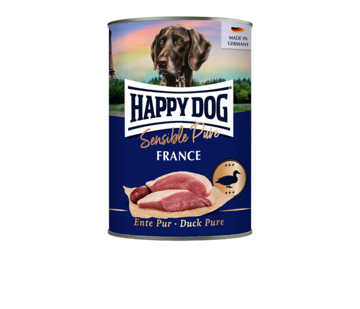 France Ankka Sensible Pur Happy Dog - Koiran säilykkeet aikuisille koirille - 017799 - 2