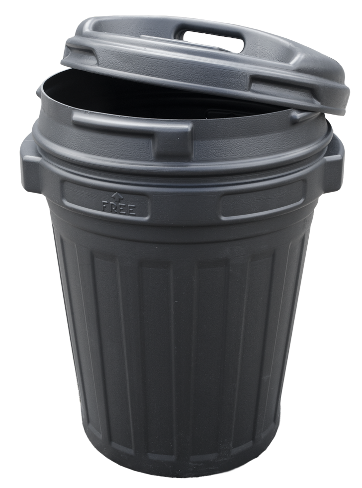 Säilytystynnyri 70L 62x43cm musta HAC - Koiranruoan säilytys ja annostelu - 024729 - 1