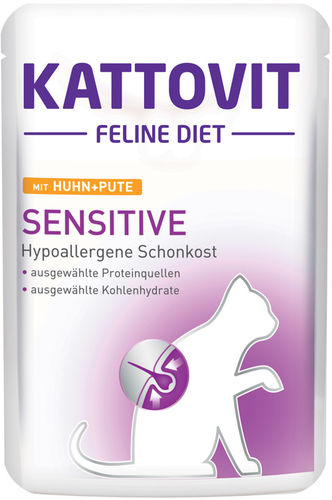 Sensitive kana kalkkuna 85g pss Kattovit - Kissan erikoisruokavalio säilykkeet - 003709 - 1