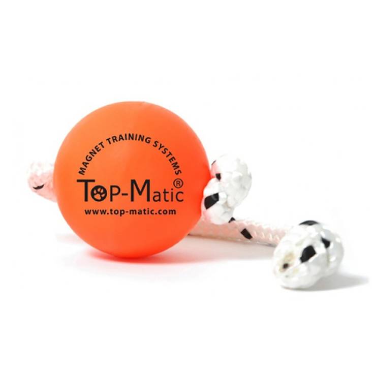 Top-Matic kova magneettipallo 6,5cm narulla oranssi JHS - Motivointipatukat, -pallot, purutyynyt - 026879 - 1