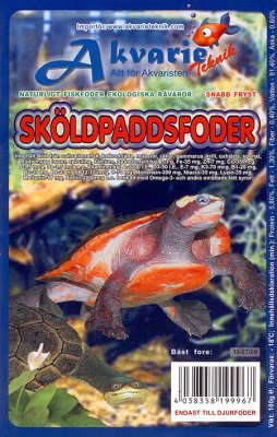 Vesikilpikonnan ruokapalat 100g pakaste - Kilpikonnien ruokinta ja lisäravinteet - 017939 - 1