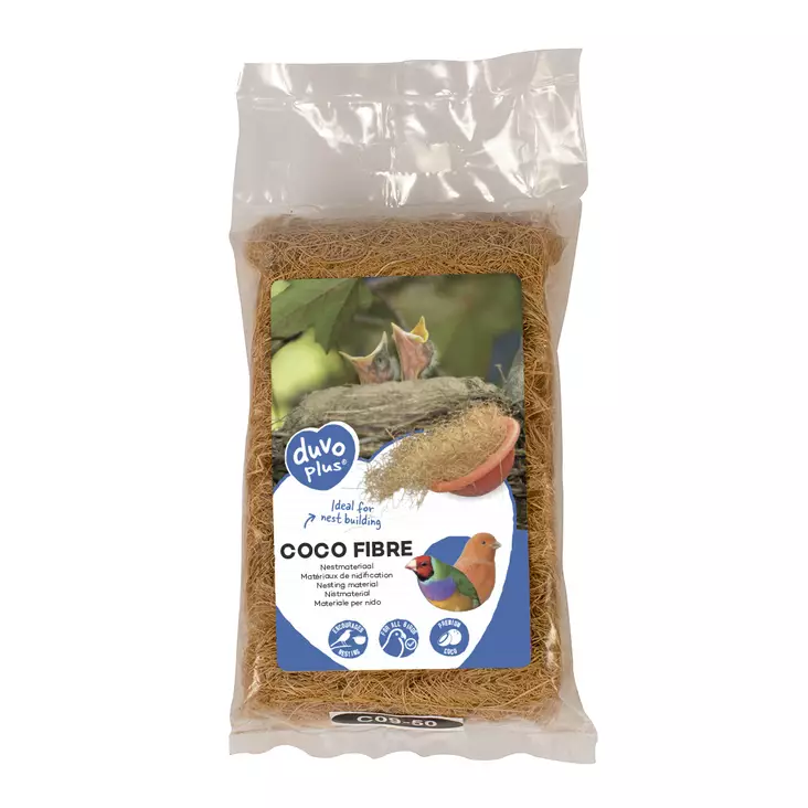 Kookoskuitu Coco Fibre 50g ruskea Duvo+ - Lemmikkilintujen kuivikkeet ja hiekat - 045069 - 1