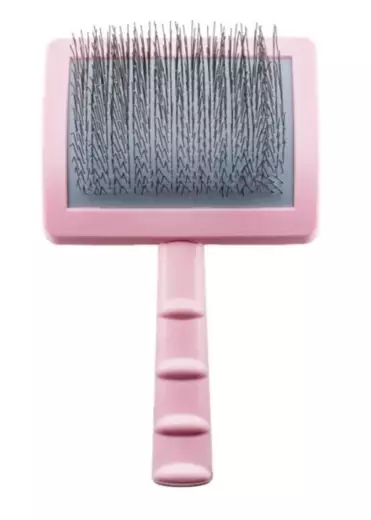 Kaareva karsta muovia L 25mm pinkki Tauro Pro Line - Koiran harjat, karstat ja suat - 053979 - 1