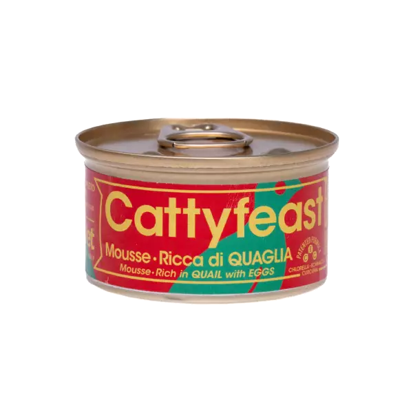 Kitten viiriäinen & kananmuna mousse 85g Cattyfeast - Kissanpennun säilykkeet ja kasvatusruoat - 054649 - 1