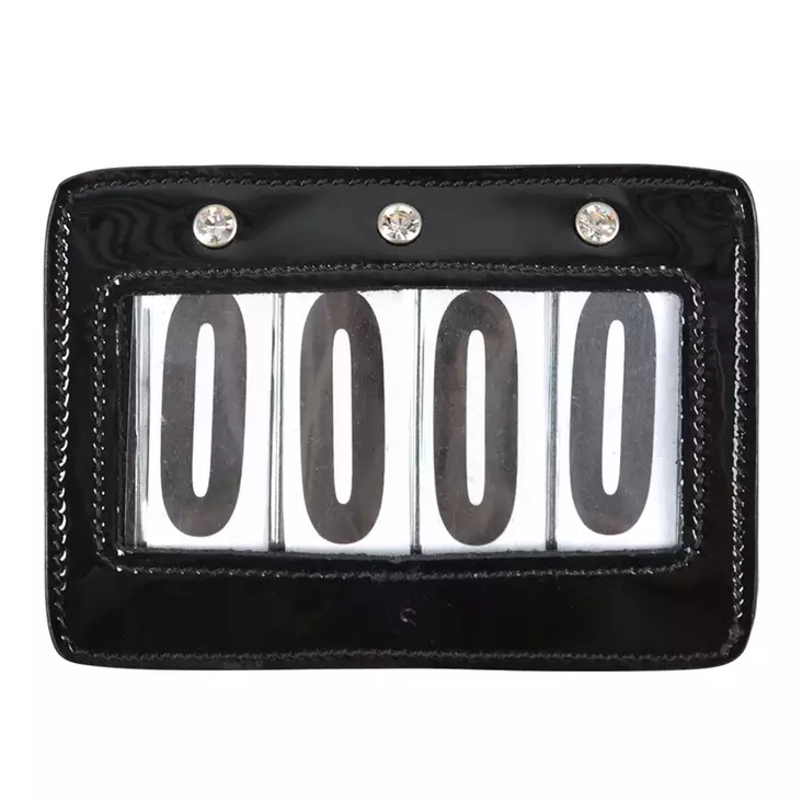 Kilpailunumero 4-numeroinen neliö strasseilla, musta Hansbo Sport - Ratsastajan asusteet - 056679 - 1