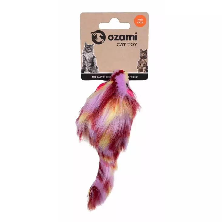 Pitkäkarvahiiri 16,5cm Ozami - Kissan hiiret, linnut, perhoset ym. - 060159 - 1