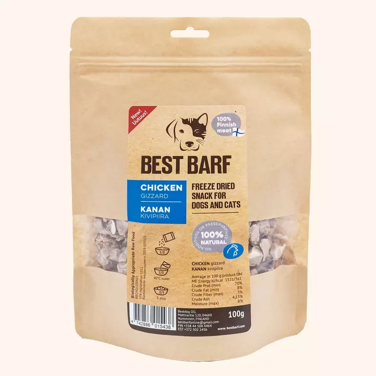 Broilerin kivipiira 100g Best Barf - Koiran herkut ja makupalat - 044779 - 1