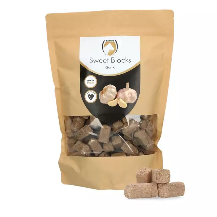 Heppanami Valkosipuli 1kg Sweet Block Excellent - Hevosen herkut - 051819 - 1