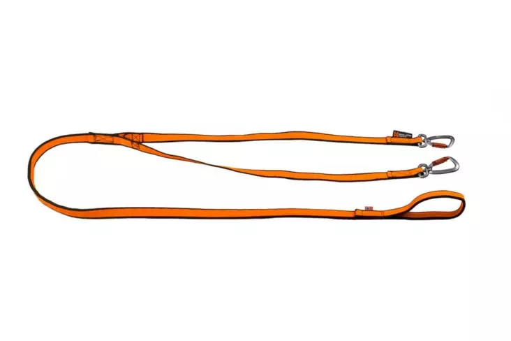Joustotalutin Bungee Double 2m oranssi Non-stop dogwear - Koiran nylontaluttimet - 043399 - 1