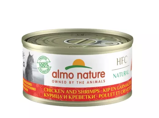 Kana Katkarapu 70g Almo Nature - Aikuisten kissojen säilykkeet - 044089 - 1