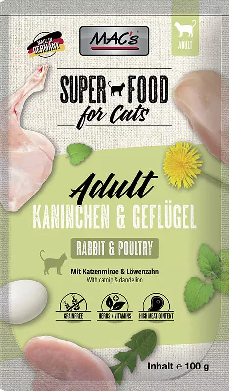 Kani Siipikarja 100g pss MAC's cat - Aikuisten kissojen säilykkeet - 023429 - 2