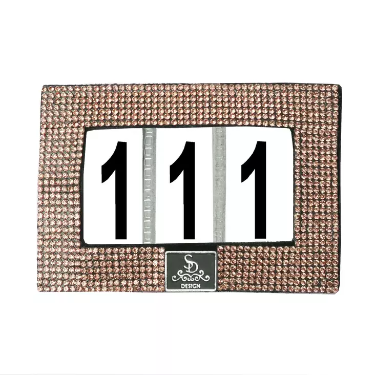 Kilpailunumero Movie Star ruusukulta SD Design - Ratsastajan asusteet - 051919 - 1